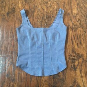 Vintage 90s y2k heart moon star sparkly corset like top